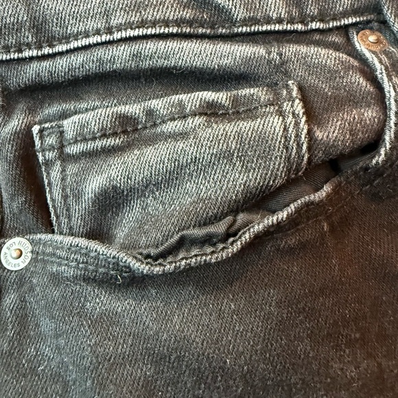 Hudson Nico Super Skinny Jeans Sz 29 Black Rhinestone Star Embellished EUC - Picture 8 of 9